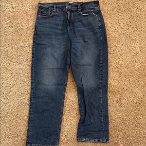 LOFT Dark Blue Ankle Jeans